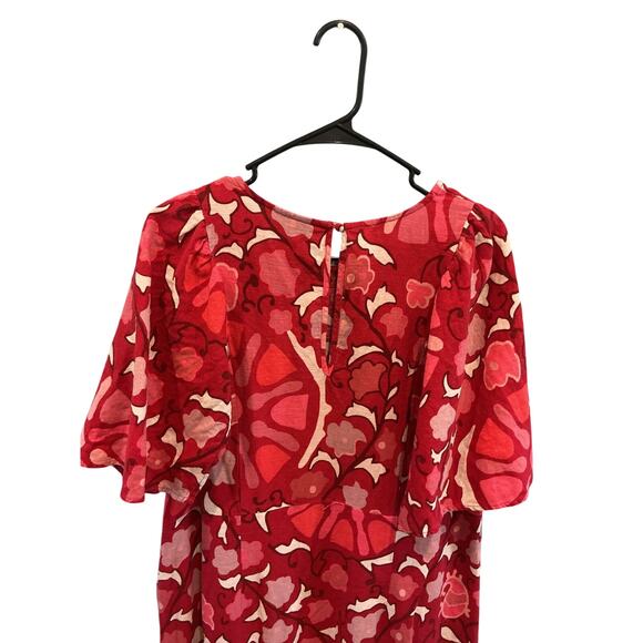 Rhode X Target Womens Midi Dress Size 17 Zinnia Floral Beach Resort Vacation - Picture 9 of 12